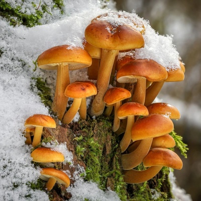 Sadba Penízovka sametonohá - Flammulina velutipes - sadba - 1 ks