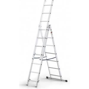 Multi system Алуминиева стълба MultiSystem 3 × 7, работна височина 4, 23 м, 150 кг