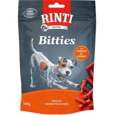 RINTI Extra Bitties kuře+ rajče & dýně 100 g