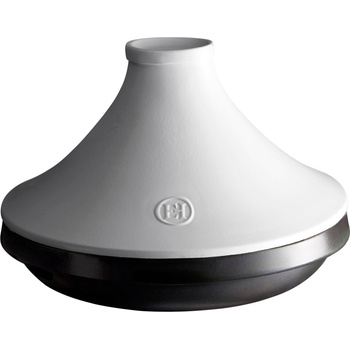 Emile Henry Delight Тажин за индукция 2 л, бяло-черен (EH776626)