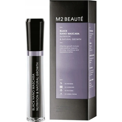 M2 Beauté řasenka na řasy Black Nano 6 ml