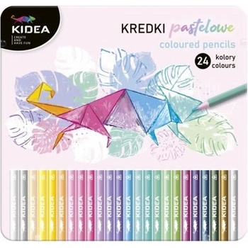 Image 1 of Globo - Цветни моливи 24 цв. Пастелни в метална кутия