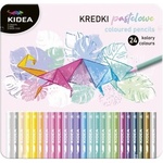 Globo - Цветни моливи 24 цв. Пастелни в метална кутия