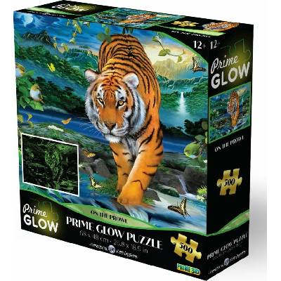 PRIME 3D Svietiace puzzle Na love 500 ks
