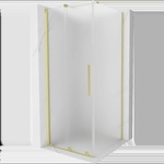 Mexen Velar плъзгаща се душ кабина 110 x 110 см, матирана, златно четкано - 871-110-110-31-55 (871-110-110-31-55)