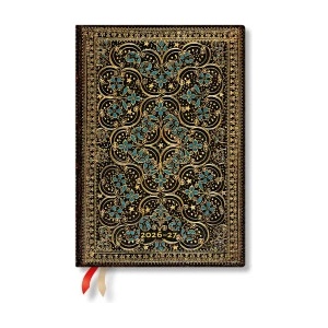 Paperblanks 2027 Restoration MIDI Horizontal Hardcover 18-Month Weekly Planner, 208pg, 80gsm by Paperblanks (the Queen's Binding)