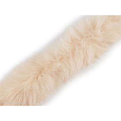 Všívací oděvní / dekorační kožešina kulatá šíře 7 cm Varianta: 5 krémová světlá, Balení: 1 m 58874/150722/274767
