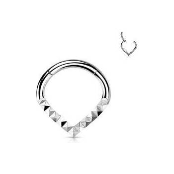 Šperky4U Segment piercing špičatý helix cartilage tragus piercing NS0054ST-1208