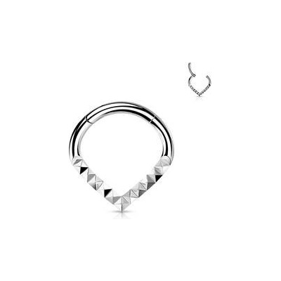 Šperky4U Segment piercing špičatý helix cartilage tragus piercing NS0054ST-1208