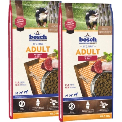 Bosch Adult jehněčí a rýže 2 x 15 kg