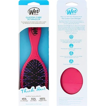 Wet Brush Custom Care Thick Hair Detangler Четка за коса Pink