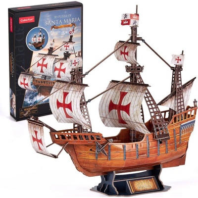 CUBICFUN 3D puzzle Loď Santa Maria 204 ks