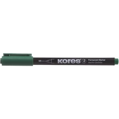 Kores Permanentný popisovač K-MARKER, tenký hrot M, zelená (22105)