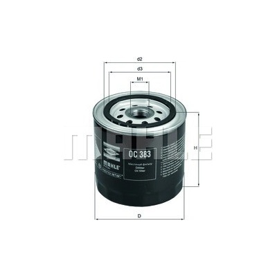 Olejový filter MAHLE ORIGINAL OC 383 (OC383)