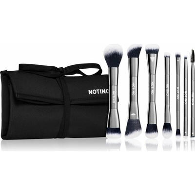 Notino Dual-End Notino Dual-End Contour Brush 440 štetec na lícenku, kontúrovanie a rozjasňovač obojstranný 1 ks + Notino Dual-End Complexion Brush 420 štetec na púder obojstranný 1 ks + Notino Dual-E