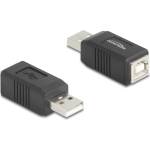 Delock USB 2.0 адаптер: USB мъжки конектор тип А - USB женски конектор тип Б