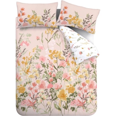 Catherine Lansfield Розово единично спално бельо 135x200 cm Countryside Floral - Catherine Lansfield (BD/57104/W/SQS/PK)