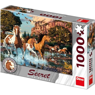 Dino - Puzzle SECRET COLLECTION: Horses - 1 000 piese