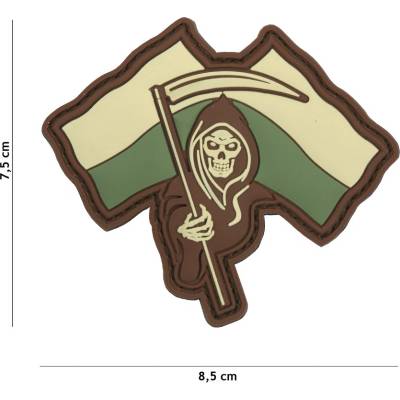 Gumová nášivka 101 Inc vlajka Polish Reaper - multicam