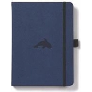 Dingbats A5+ Wildlife Blue Whale Notebook - Dotted