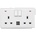 ELMARK London 2p ДВ. КОНТАКТ С 2Р СВ. КЛЮЧ + usb БЯЛ (190889/wh)