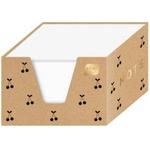 Interdruk Paper cube white 9x9x5cm in a kraft cup