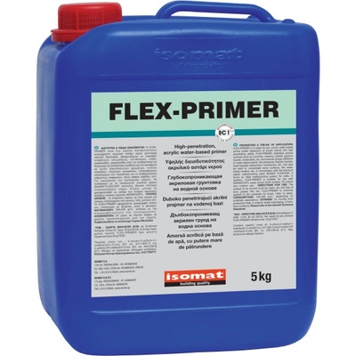 ISOMAT FLEX-PRIMER - Vysoko kvalitná, akrylátová penetrácia Farba: Biela, Hmotnosť: 5 kg