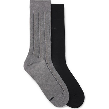 Image 1 of Boss Чорапи Boss Men's Pinstripe Crew Socks - Medium Grey 031