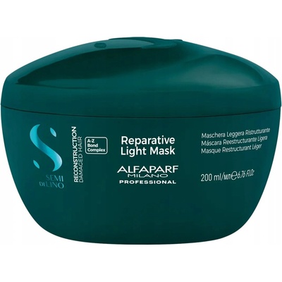 Alfaparf Milano Semi di Lino Reconstruction Reparative Light Mask regeneračná maska pre poškodené vlasy pre jemné vlasy 200 ml