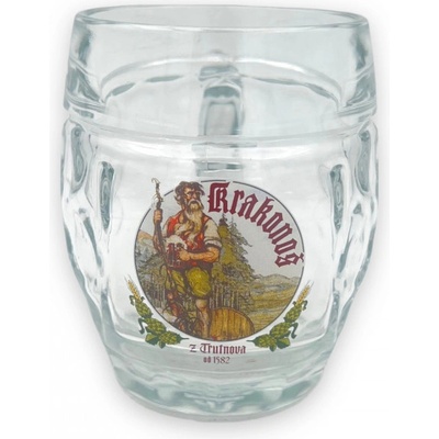 Krakonoš Skleněný džbán soudek buclák 300 ml