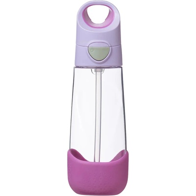 B.box Fľaša na pitie so slamkou sugar plum 600 ml