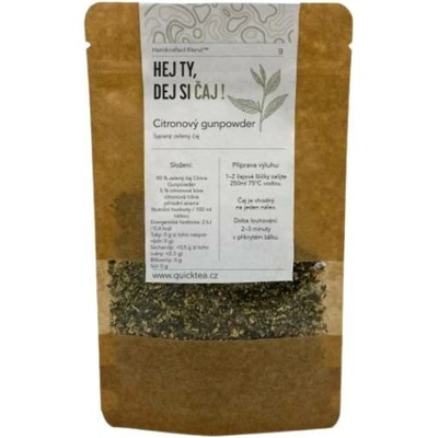 QuickTea Citronový gunpowder zelený čaj 250 g