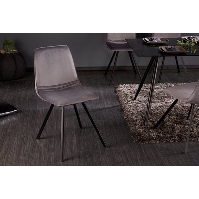 LuxD Holland tmavě šedý samet