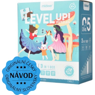 Mideer LEVEL UP! 05 Kúzelný svet 3v1 99 120 a 140 dielov