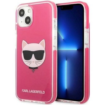 KARL LAGERFELD Кейс Karl Lagerfeld KLHCP13MTPECPI за iPhone 13 6.1", твърд, розов / розов, Choupette Head (3666339048532)