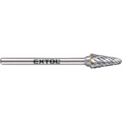 EXTOL INDUSTRIAL karbidové frézy s kužeľovým zaoblením 6*13 mm, stopka 3 mm, 8703883