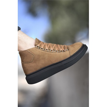 Riccon Мъжки боти от велур 0012575 - Таба #325271 (325271_Кафяво)