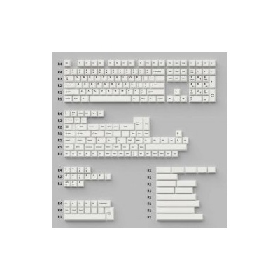 Keychron Keycap Set Black on White 219pc (PBT-11)