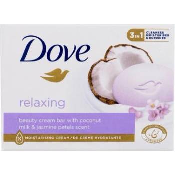 Dove Relaxing Beauty Cream Bar хидратиращ твърд сапун с аромат на кокос и жасмин 90 g за жени