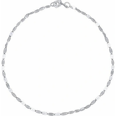 Silvego Zlatý náramok Coffee bean z bieleho zlata 1,7 mm FNN1477BGW