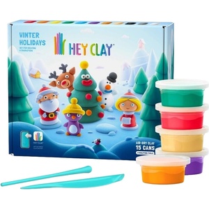 HEY CLAY Комплект за моделиране с глина Hey Clay - Зимни празници (99001) - baby