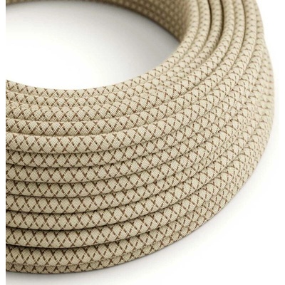 Creative Cables RD63 3x0,75mm² kosočtverce kůra 1 m