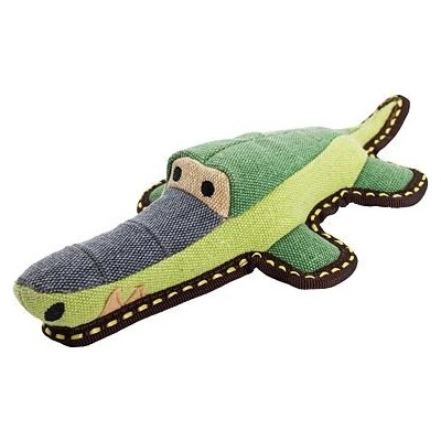 Hiphop Dog krokodýl jutový 30 cm zelená šedá