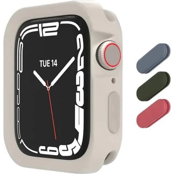 Image 1 of SwitchEasy Colors Case - удароустойчив силиконов (TPU) кейс за Apple Watch 41мм, 40мм (бял)