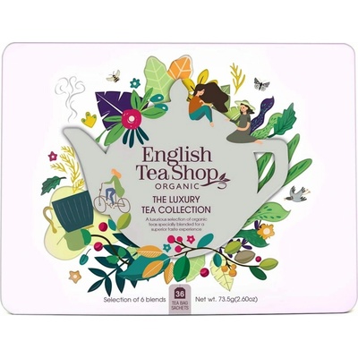 English Tea Shop Organic Classic Selection in an Elegant Tin 36 čajových sáčků