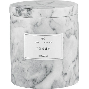 Blomus (Германия) Ароматна свещ BLOMUS FRABLI с аромат Tonga - Ø8 х h9 см - цвят сив (BLOMUS 65451)