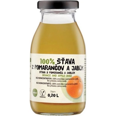 Zdravo 100% pomaranč a jablko 200 ml
