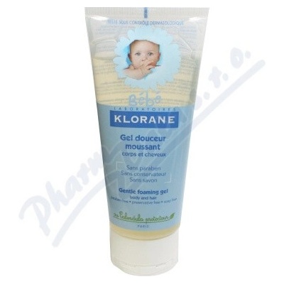 Klorane Bébé Gel Douceur Moussant jemný pěnivý gel 200 ml