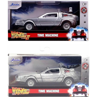 Jada Autíčko Time Machine Back to the Future kovové s otevíratelnými dveřmi 2 druhy délka 12,5 cm 1:32