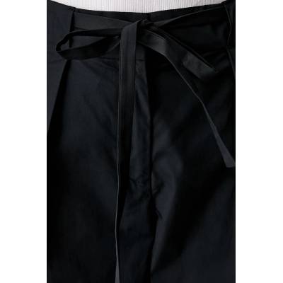 Karl Lagerfeld широк панталон дамски от памук (B3W10084)